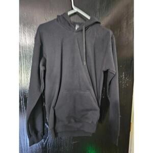 Gildan Softstyle Black Hoodie S Midweight Pullover Kangaroo Pocket